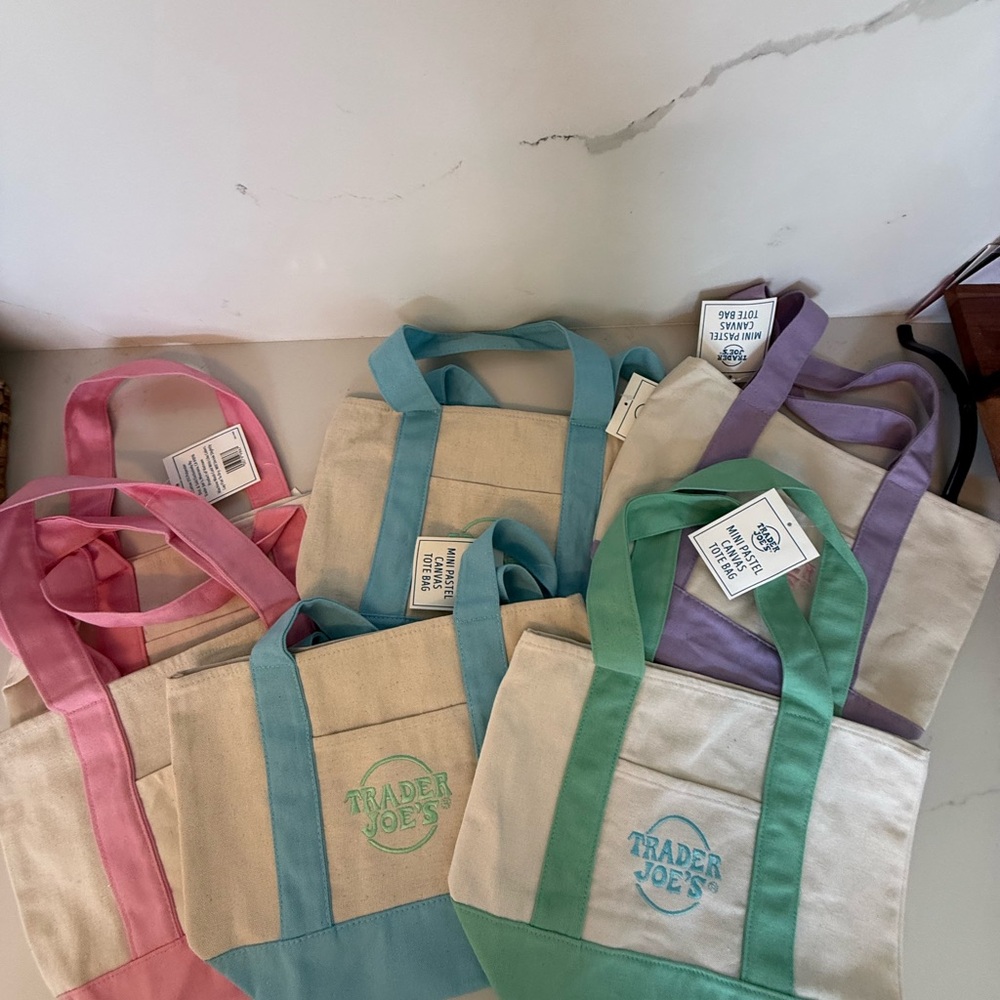 Trader Joes New Mini Canvas Tote Bag